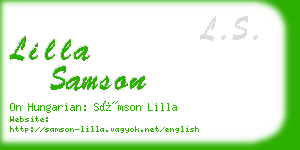 lilla samson business card